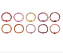 Haarelastiekjes bracelet rood / roos