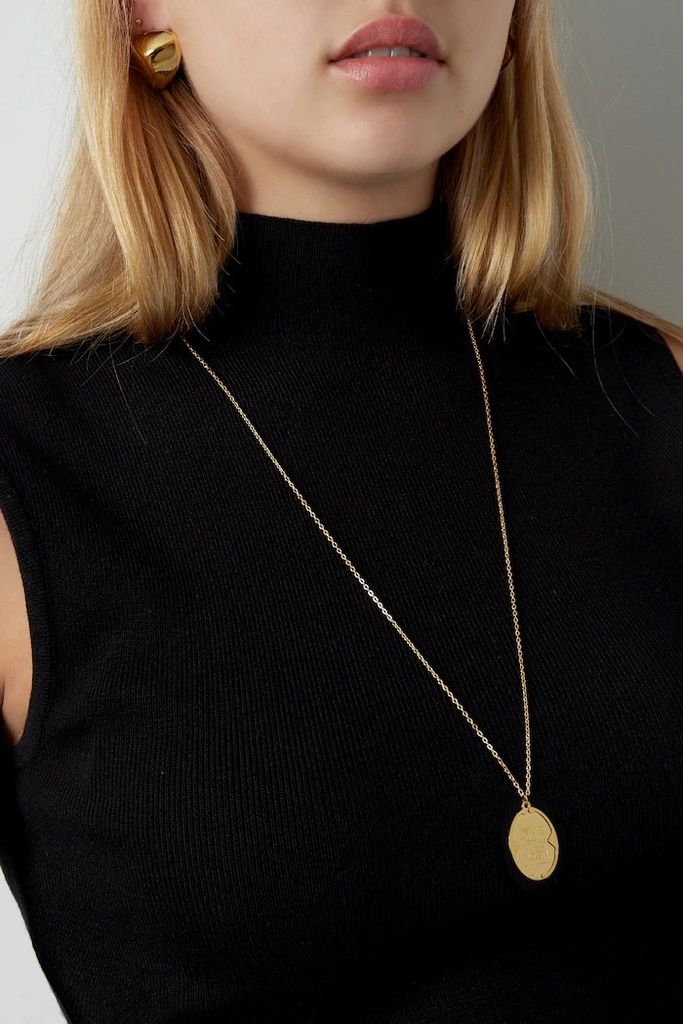 Love you to the moon and back ketting - Goud kleur