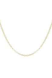 Schakelketting ronde schakels - goud