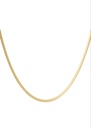 Ketting plat met print - goud