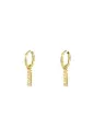 Lovely Tag oorbellen - goud per stuk