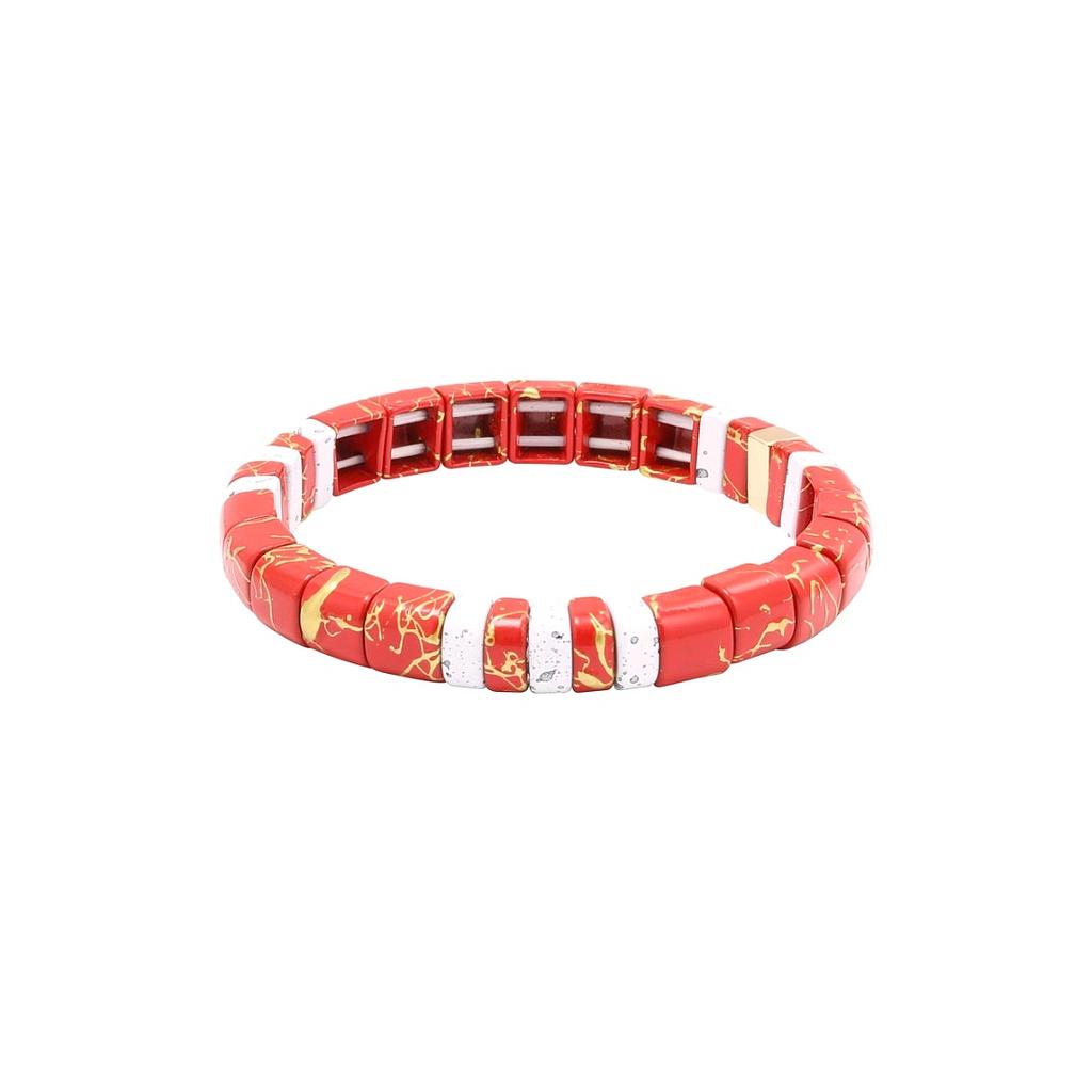 Armband Marbleous Rood