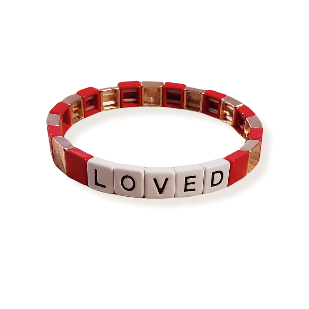 Armband Rood / Goud Loved