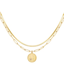 Ketting Goud Dubbel LOVE