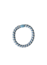 Haarelastiekjes bracelet blauw/ wit