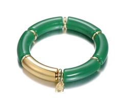 Armband Sweet 7 groen/ goud