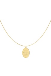 Love you to the moon and back ketting - Goud kleur