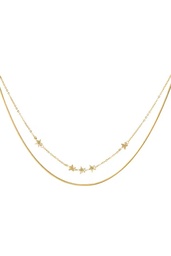 Starry layers ketting - Goud kleur